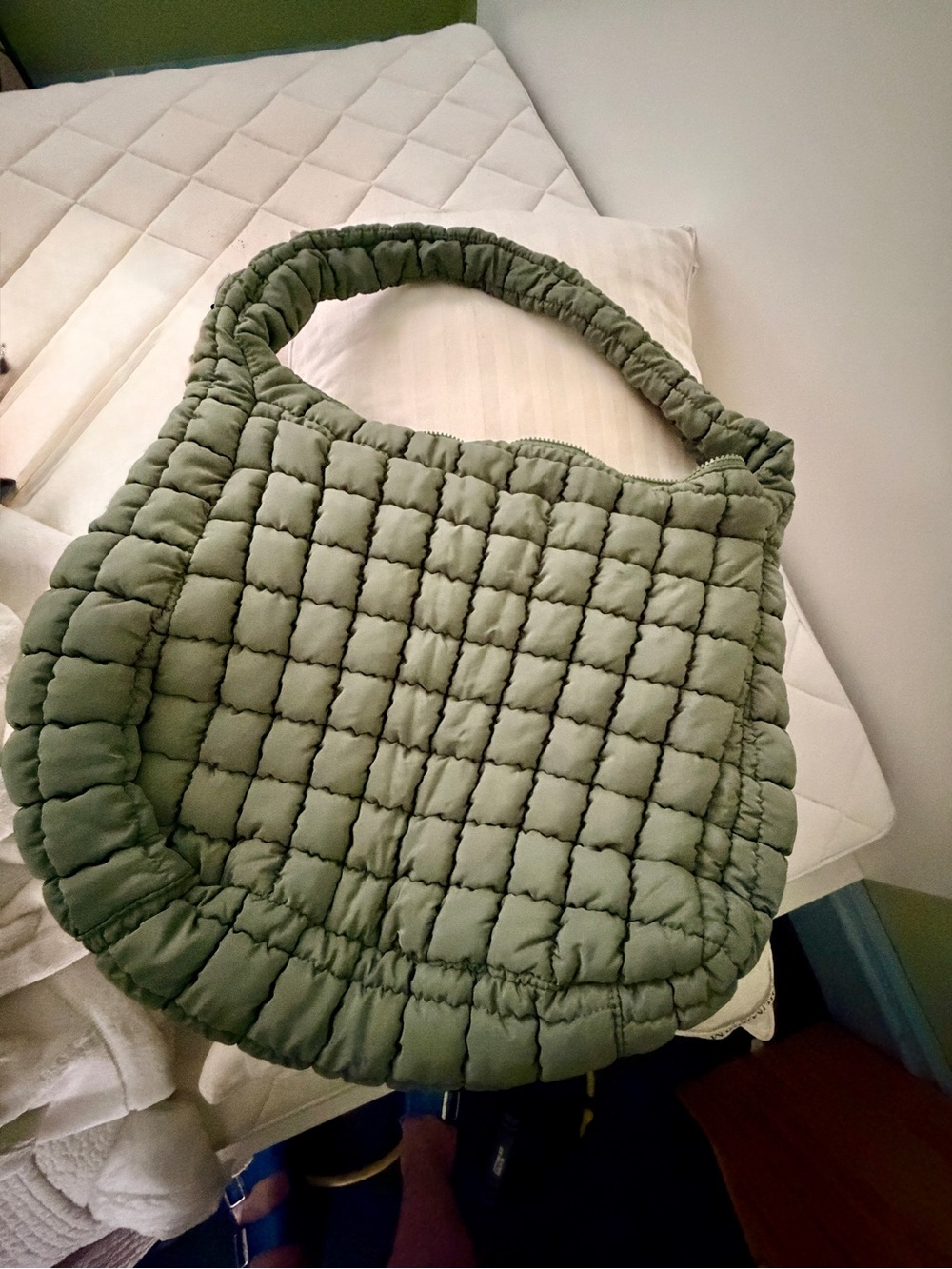 FP Movement by Free People Quilted Carryall Bag-Washed Sage